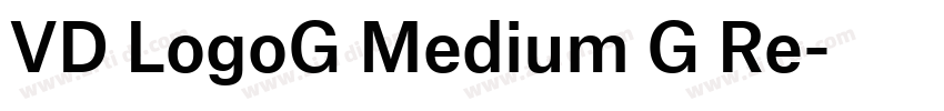 VD LogoG Medium G Re字体转换 VD LogoG Medium G Re字体转换
